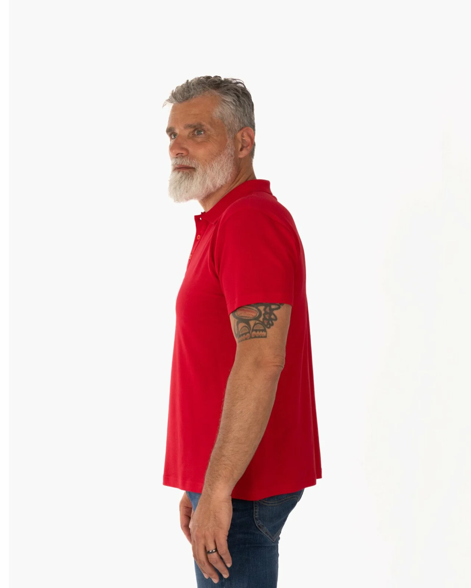 Tricou polo roșu bărbați T.4551