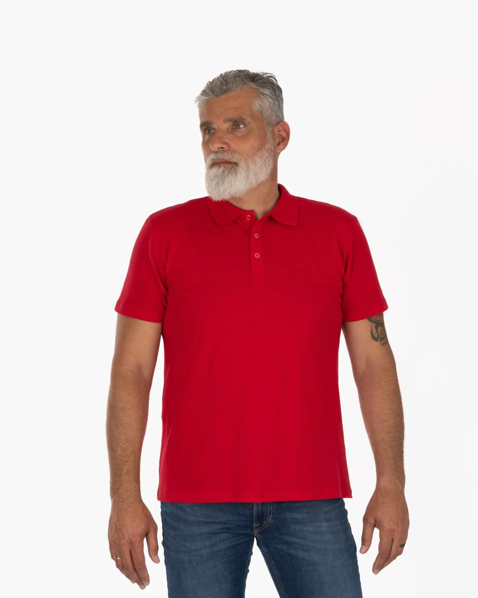 Tricou polo roșu bărbați T.4551