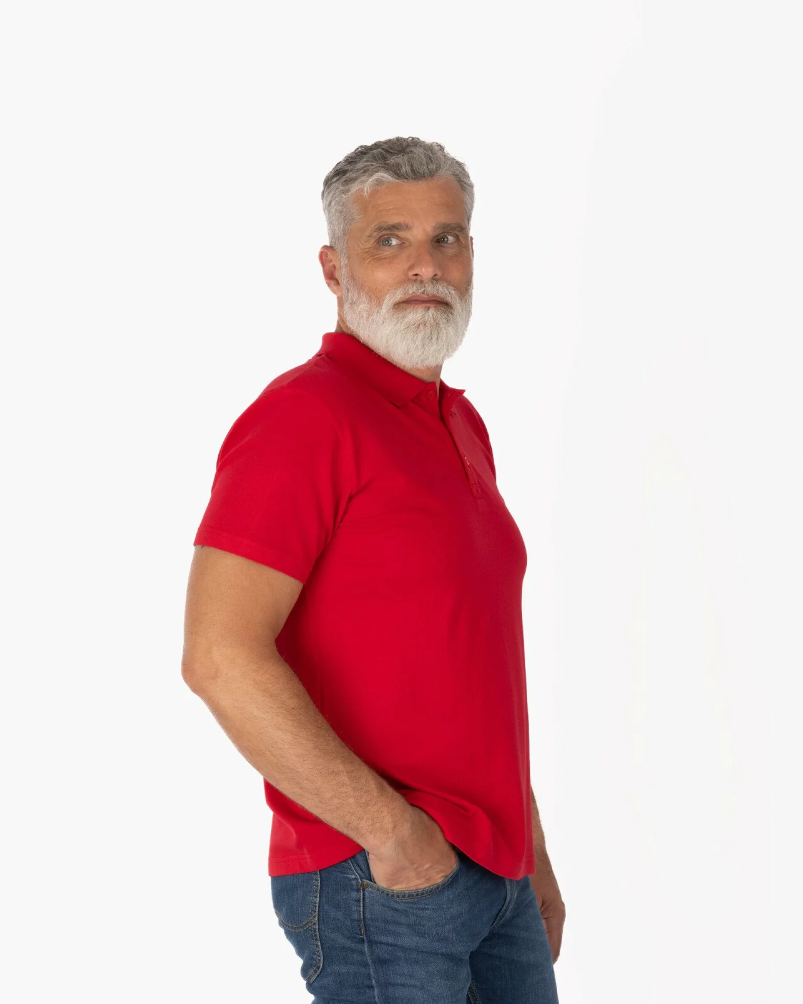 Tricou polo roșu bărbați T.4551
