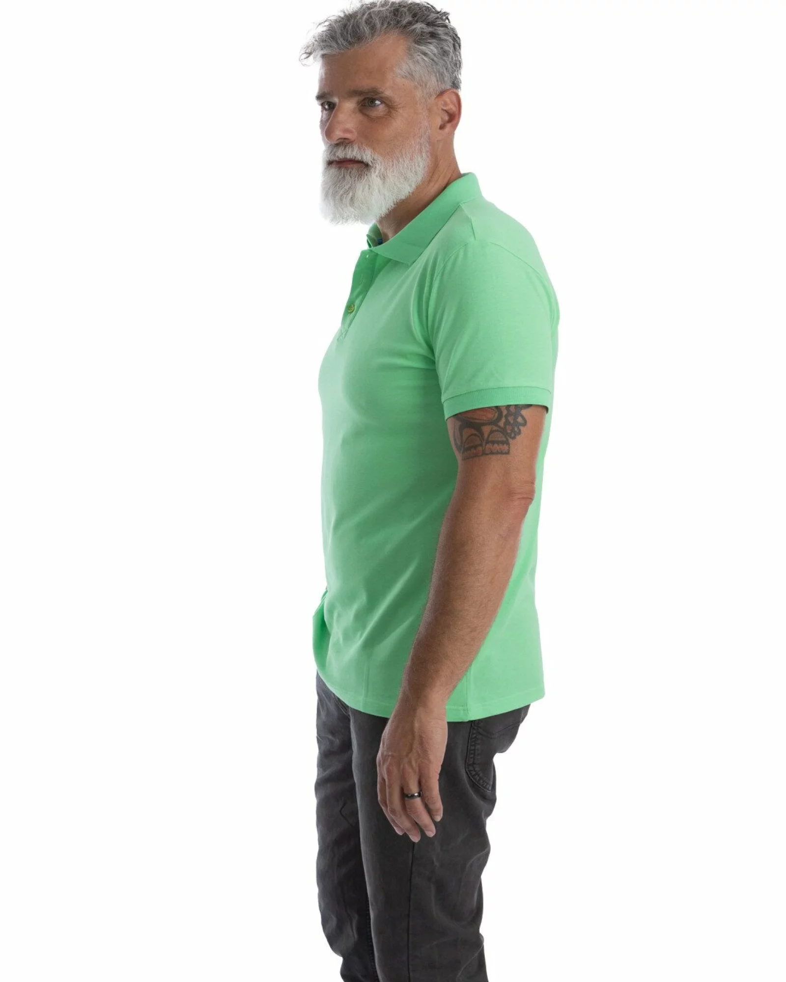 Tricou polo pique clasic verde deschis