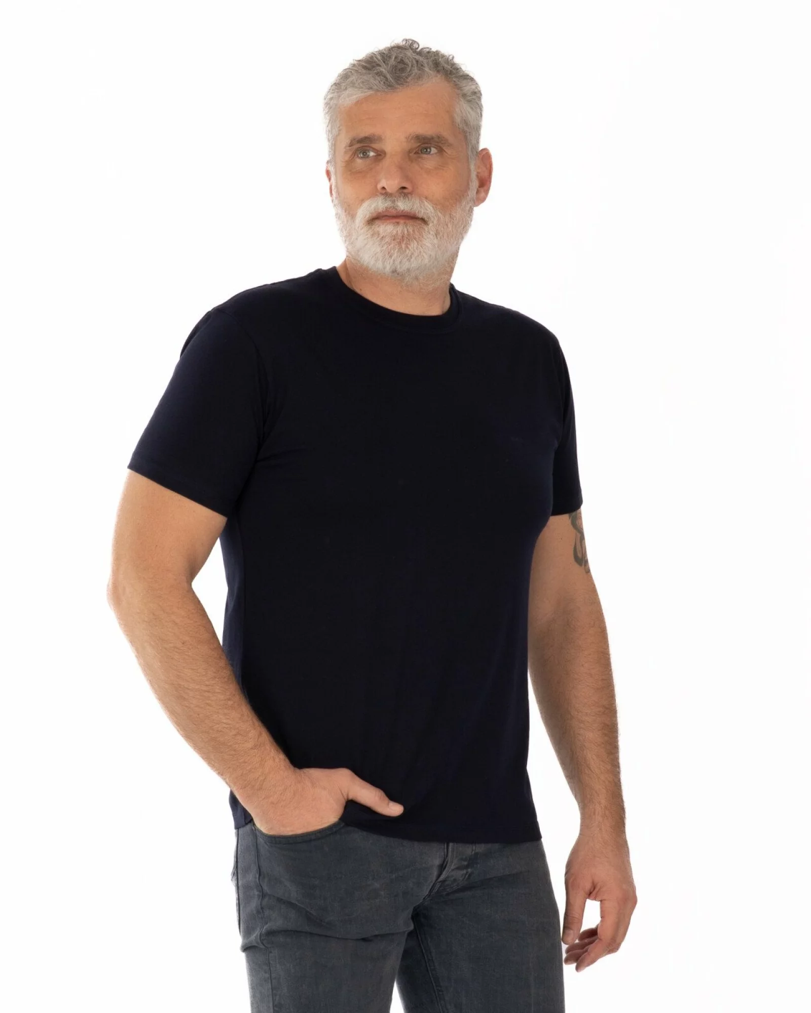 Tricou bleumarin bumbac
