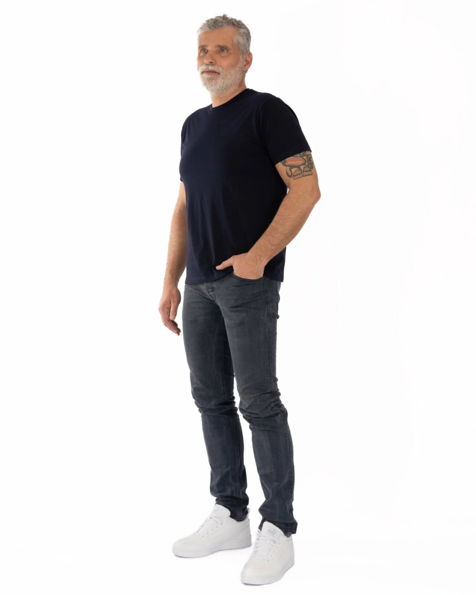 Tricou bleumarin bumbac