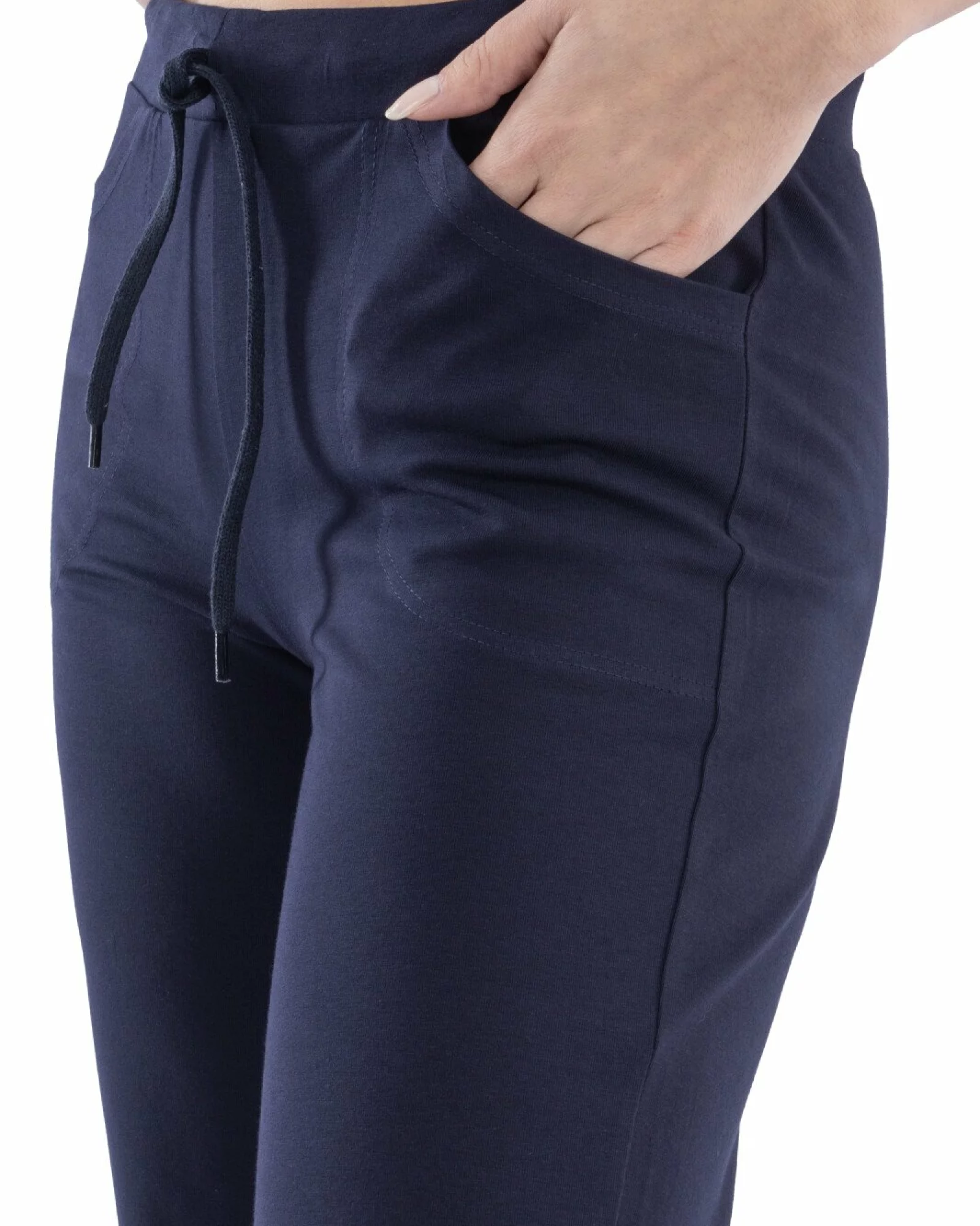 Pantaloni bleumarin de vară clasici