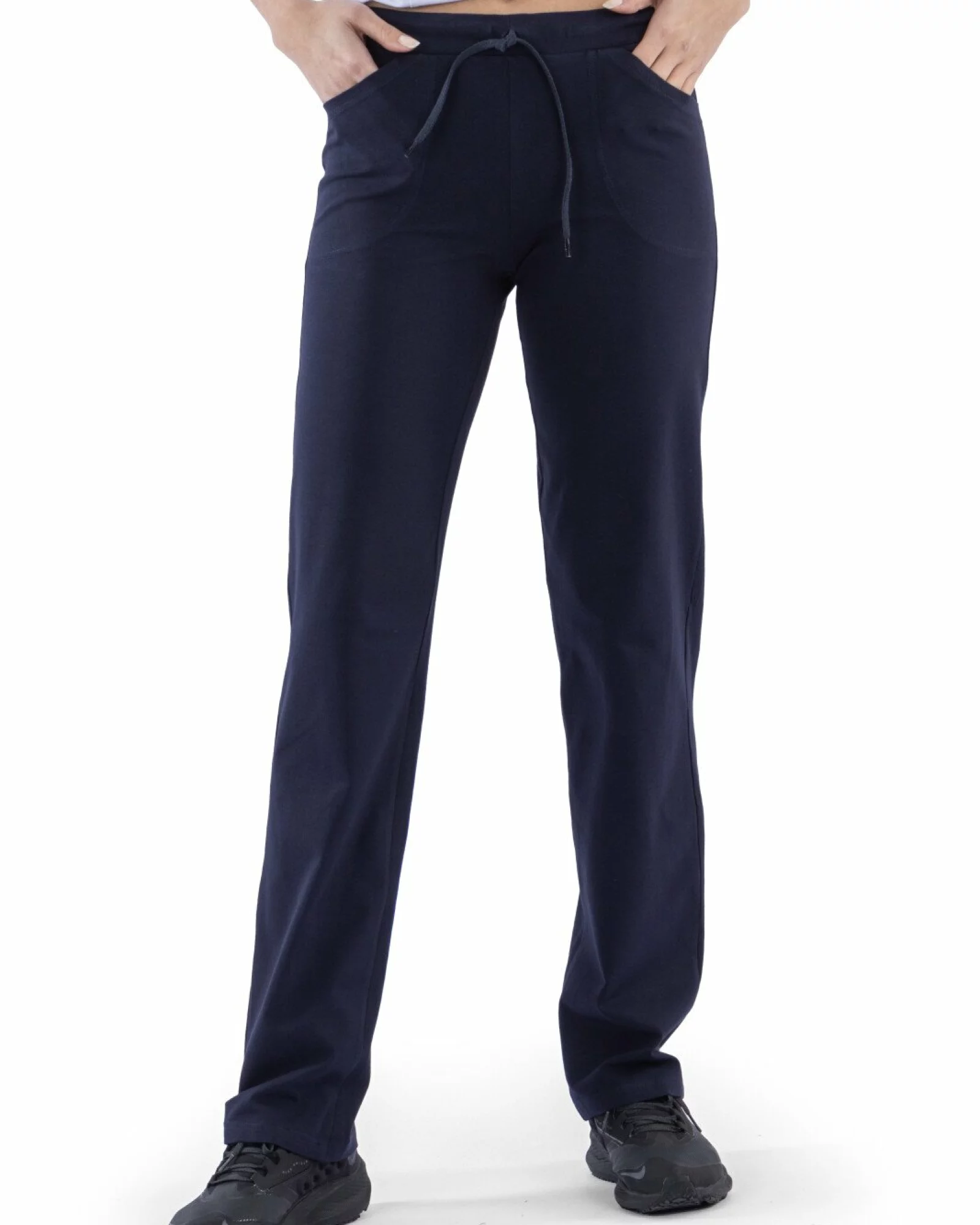 Pantaloni bleumarin de vară clasici