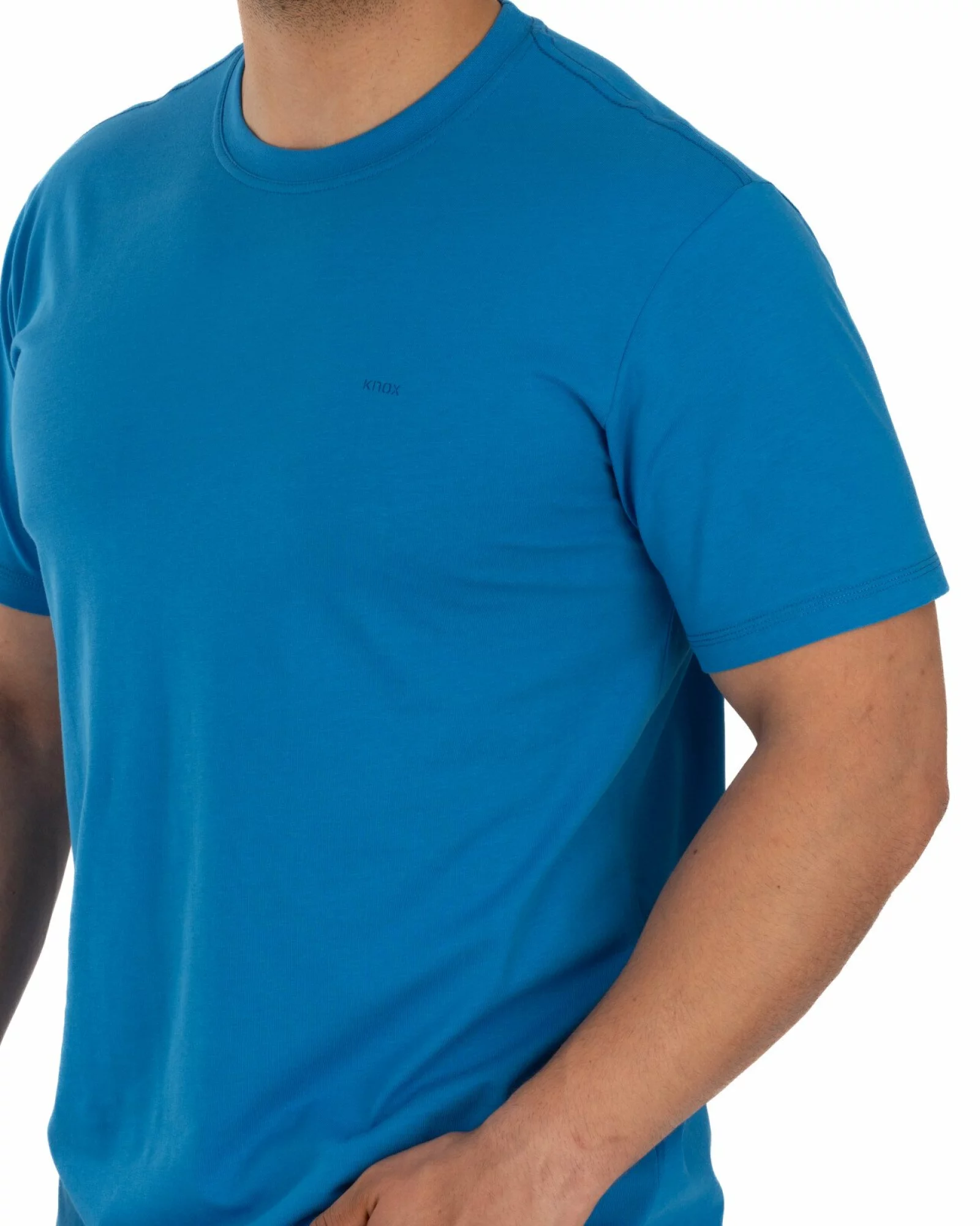 Tricou albastru electric bumbac