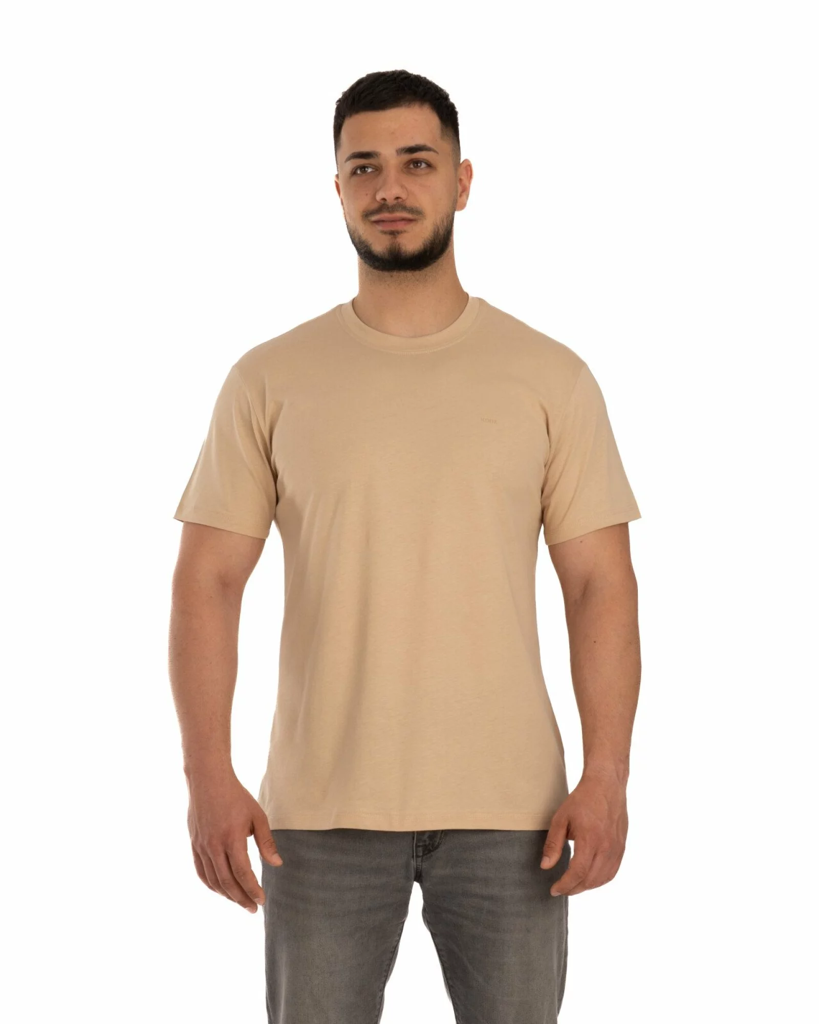Tricou crem bumbac