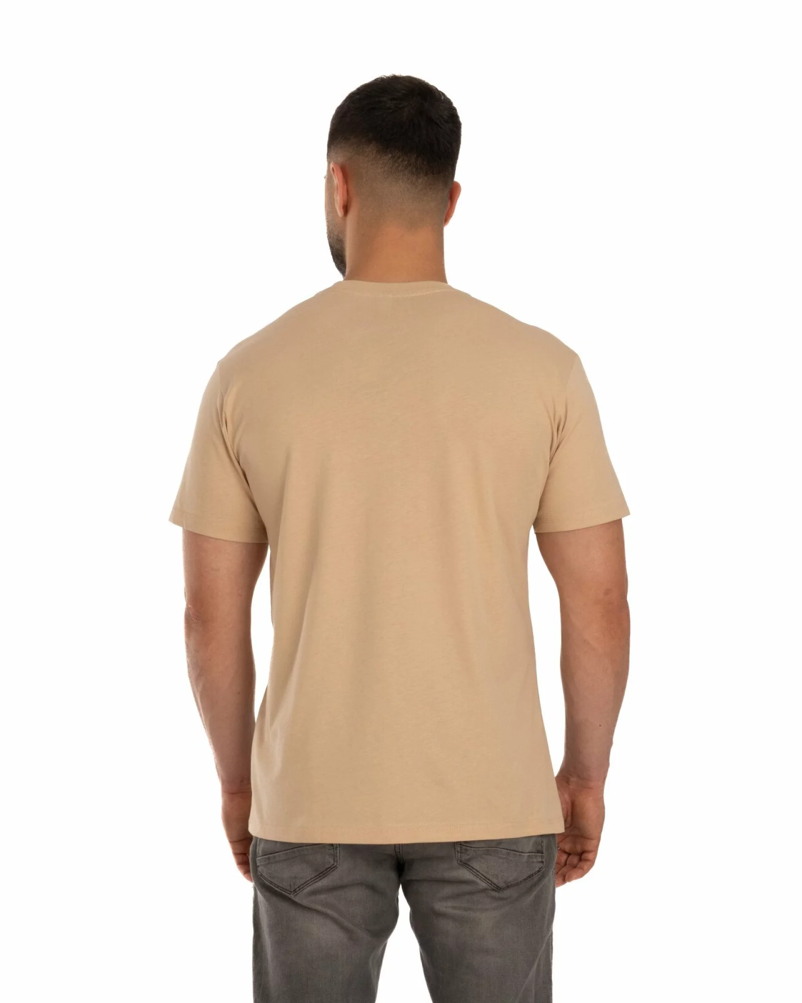 Tricou crem bumbac