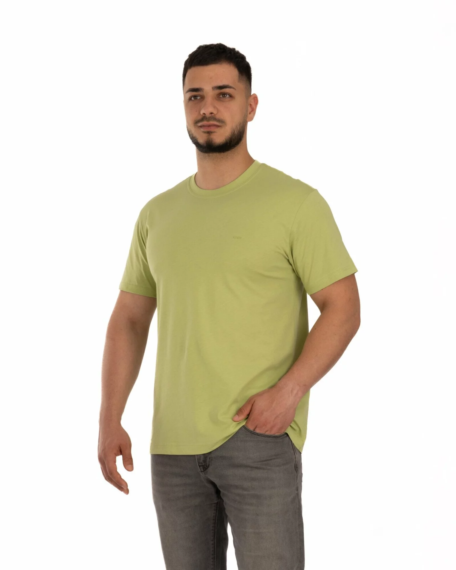 Tricou verde deschis bumbac