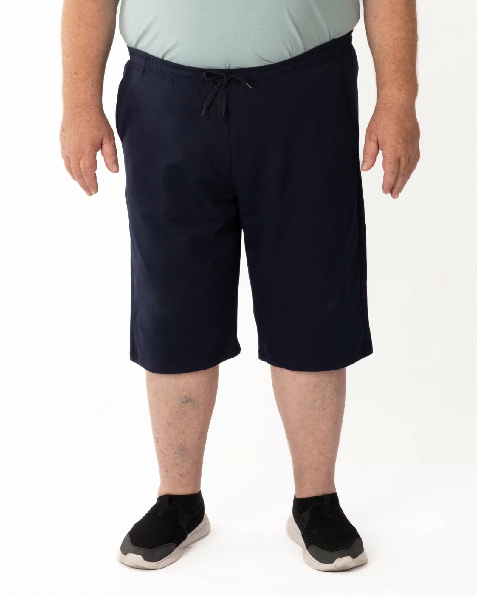 Pantaloni scurți bleumarin mărimi mari buzunare oblice