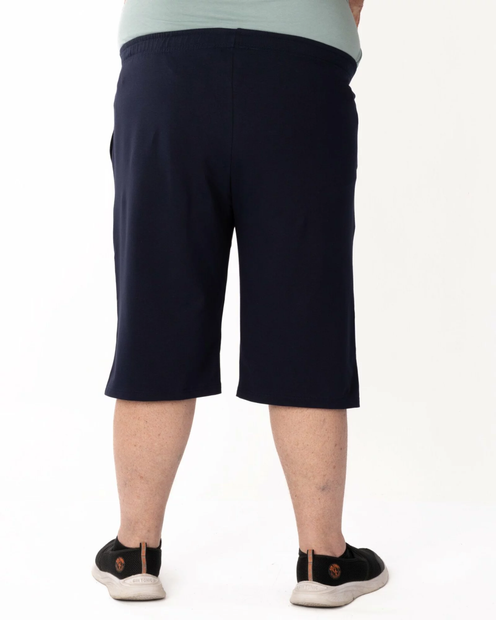 Pantaloni scurți bleumarin mărimi mari buzunare oblice