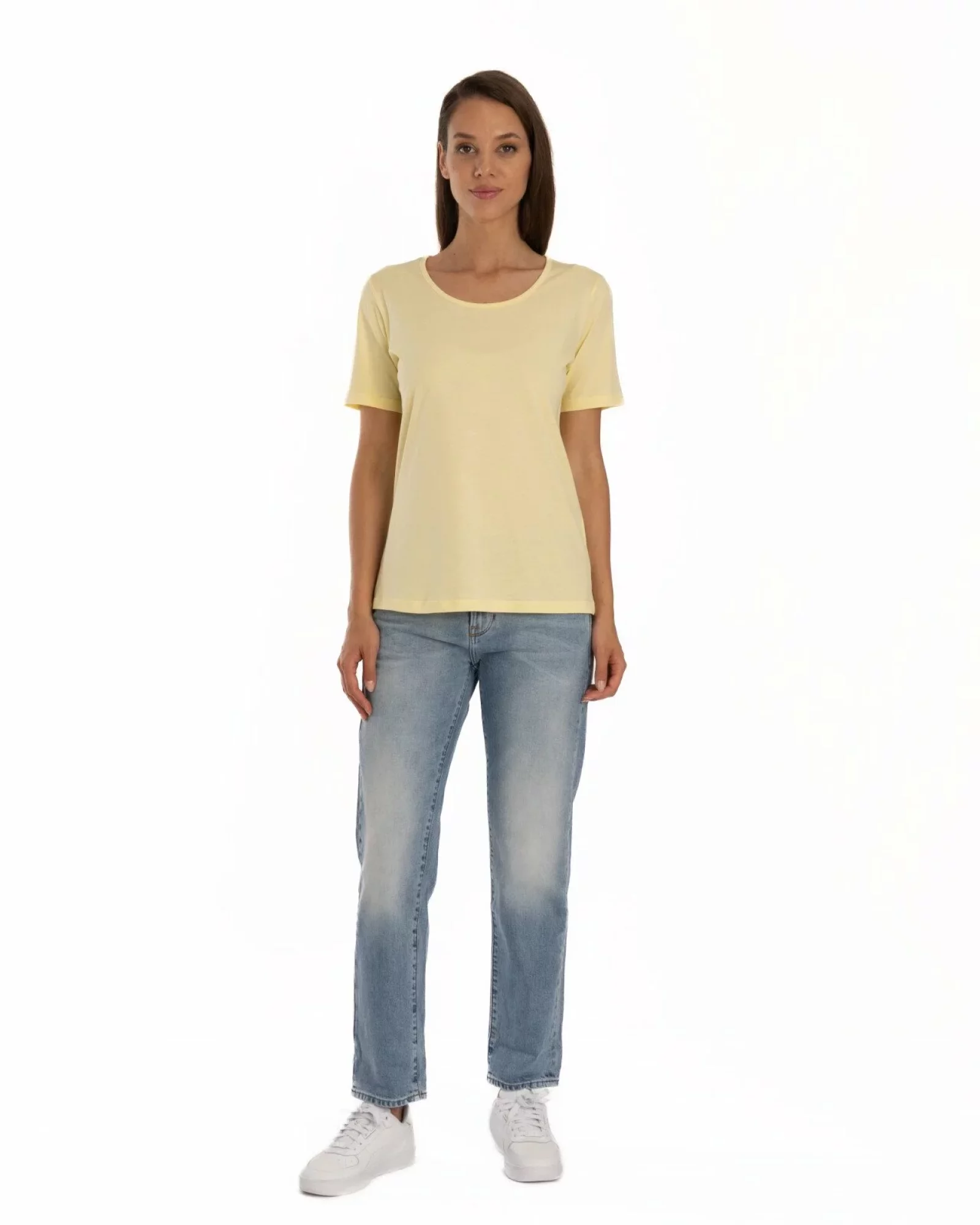 Tricou galben bumbac