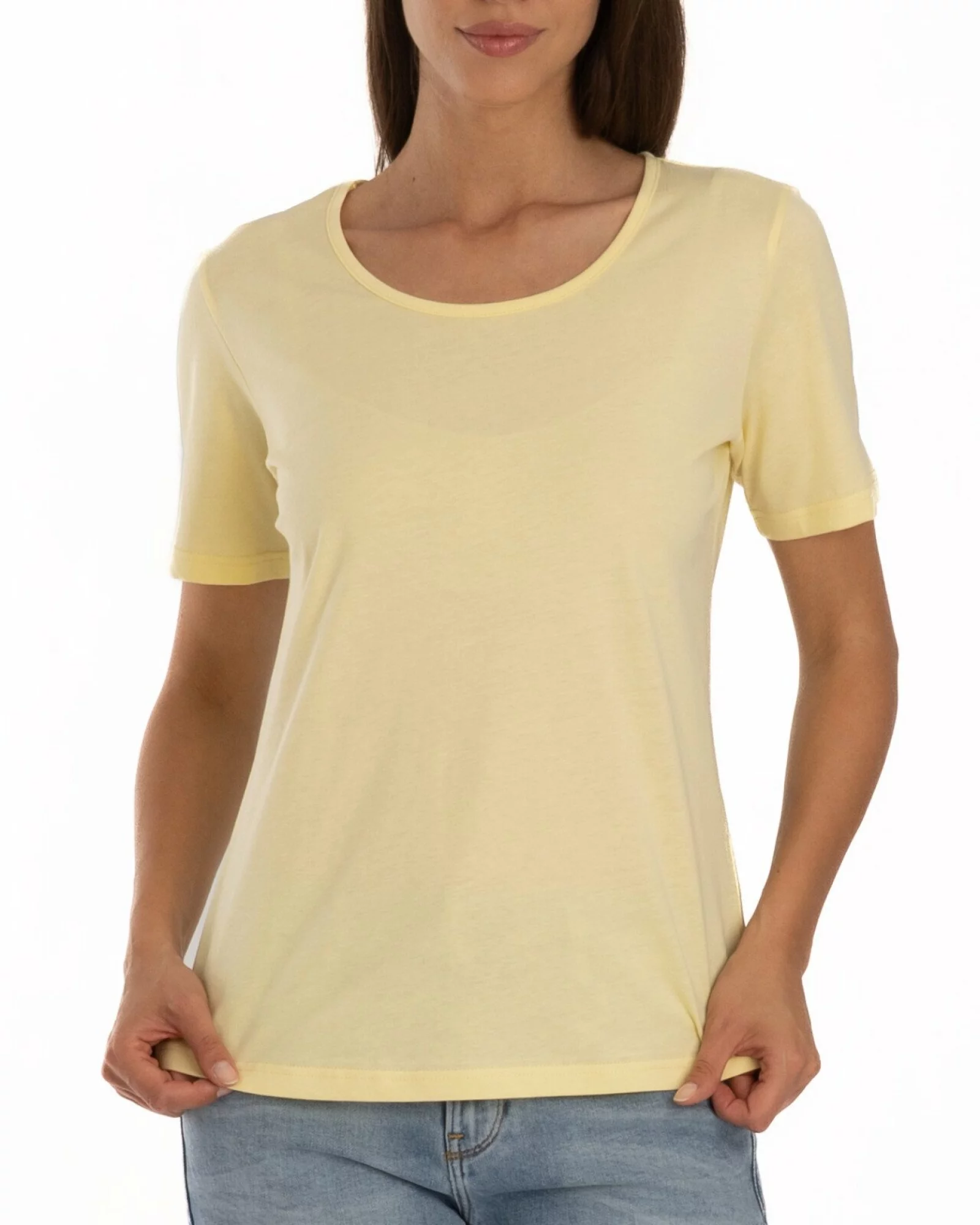 Tricou galben bumbac