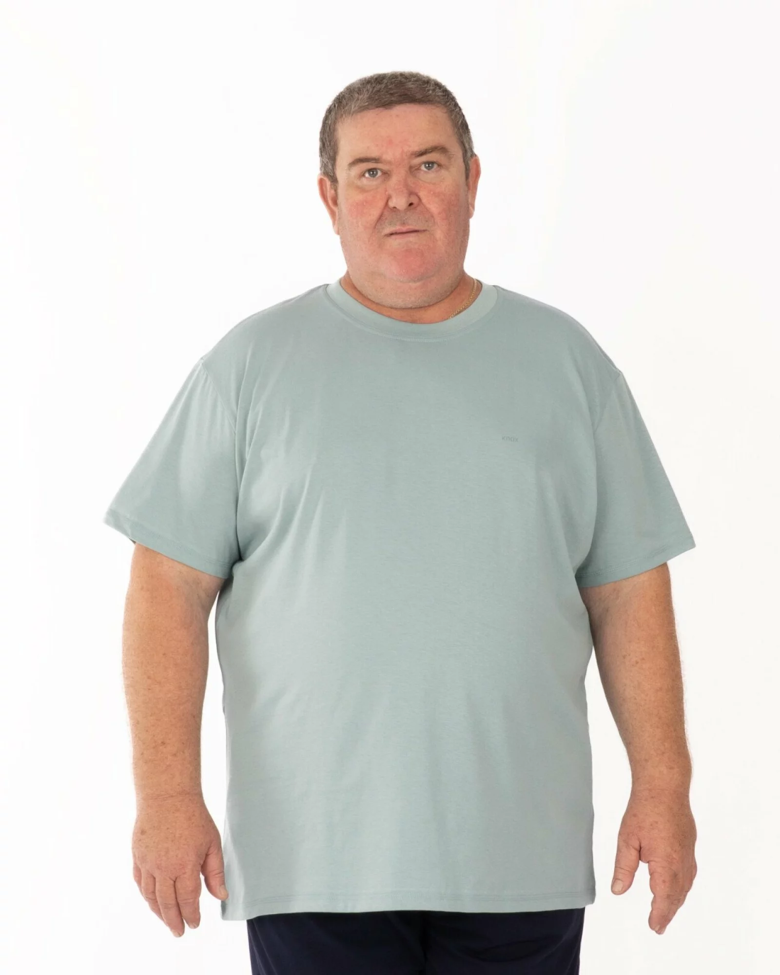 Tricou mărimi mari turcoaz bumbac