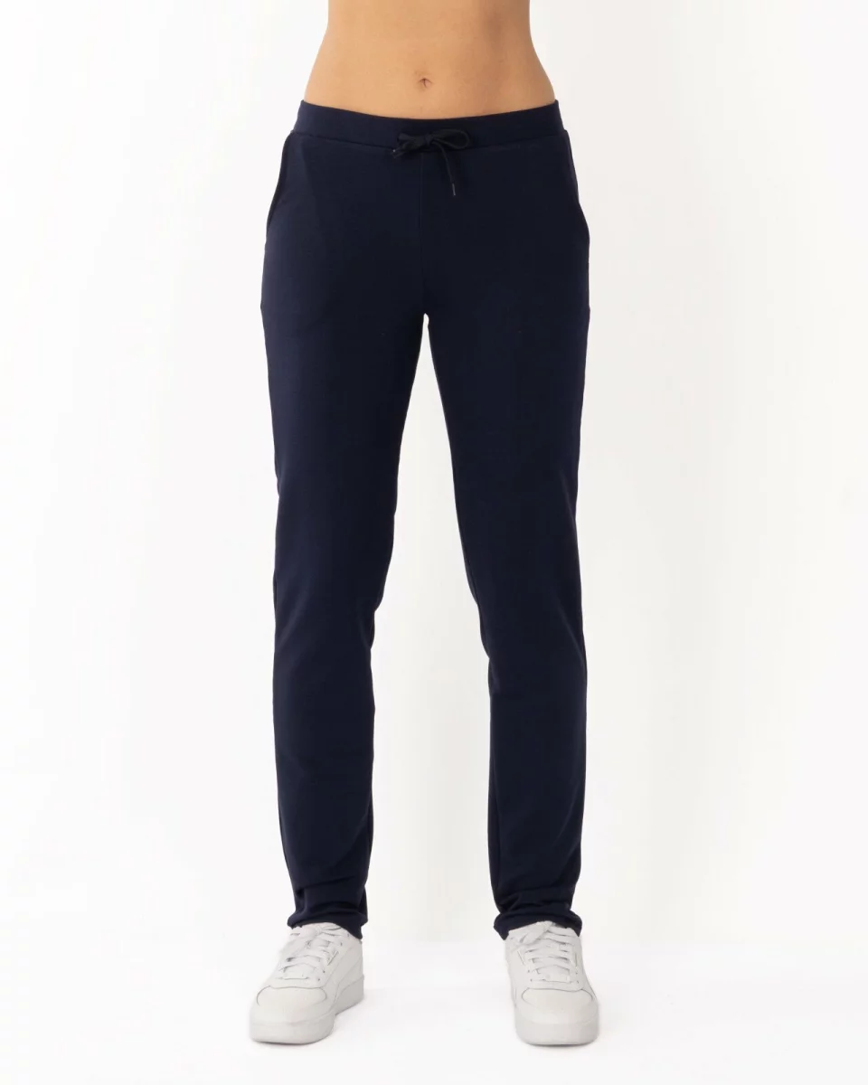 Pantaloni bleumarin conici