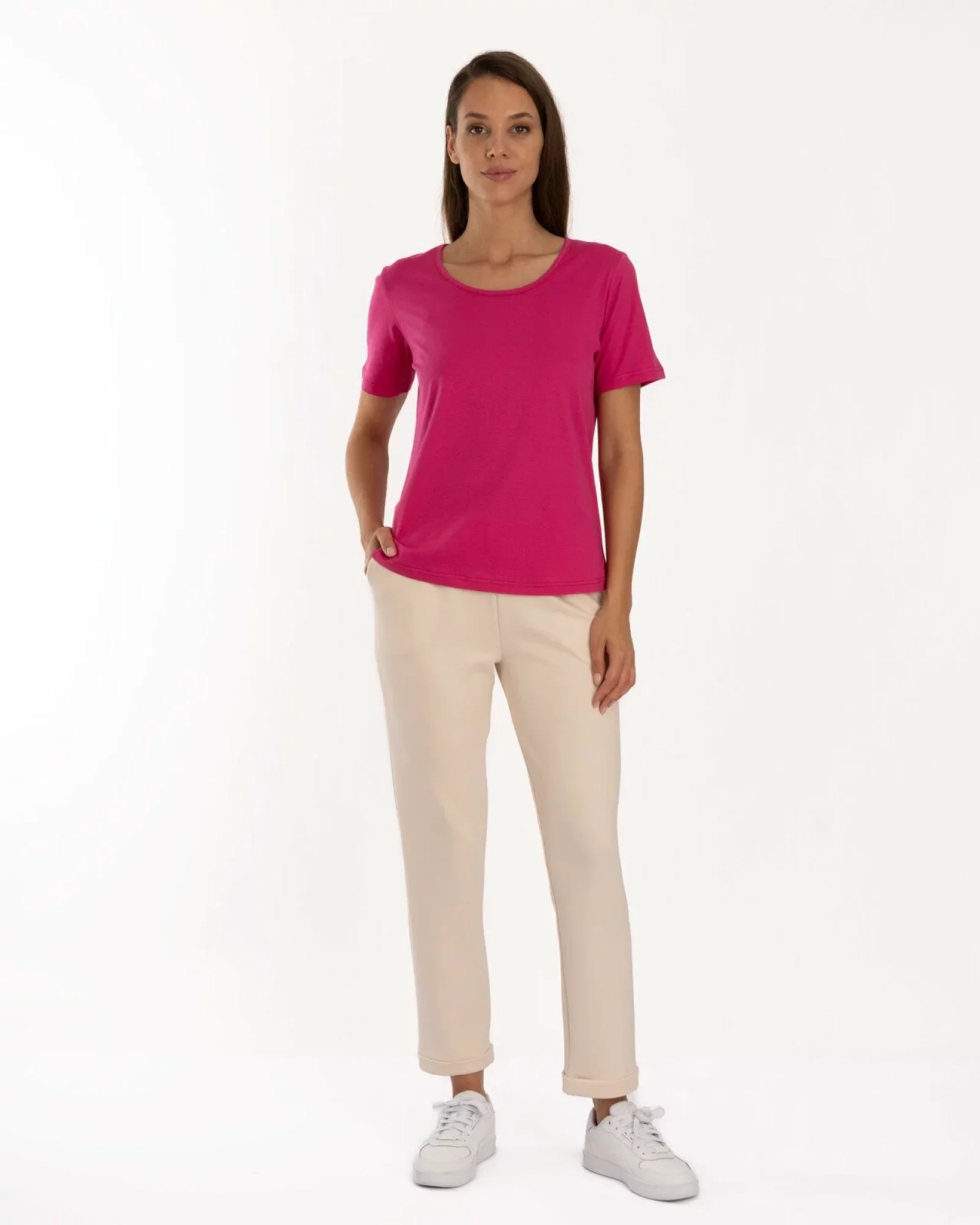 Tricou roz bumbac