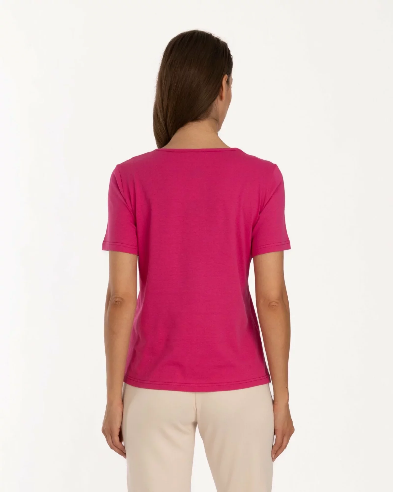 Tricou roz bumbac
