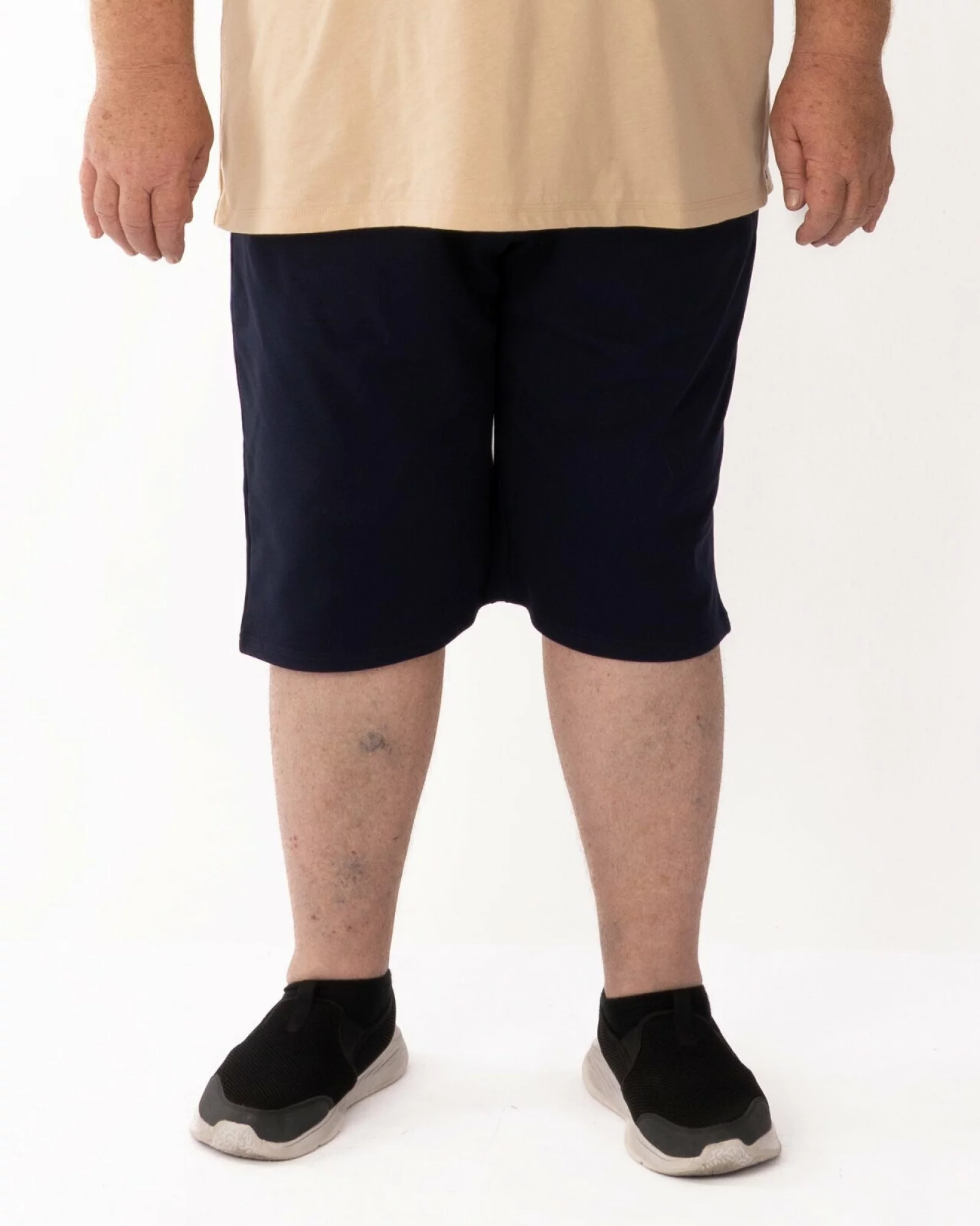 Pantaloni scurți bleumarin mărimi mari buzunare cu fermoar