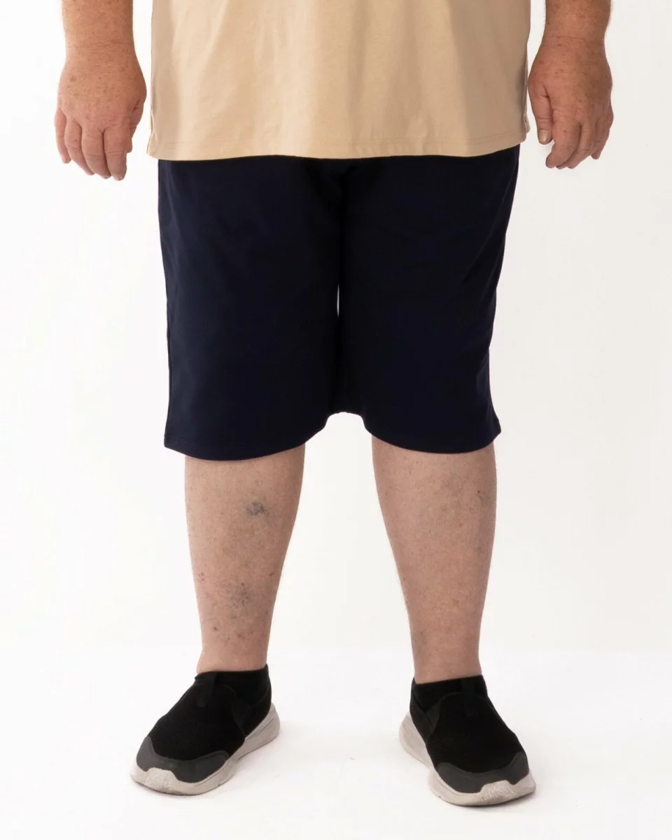 Pantaloni scurți bleumarin mărimi mari buzunare cu fermoar