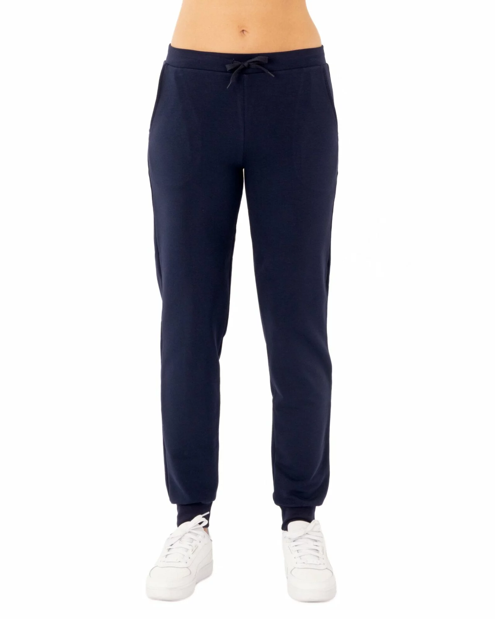 Pantaloni jogger damă bleumarin bumbac P.2023