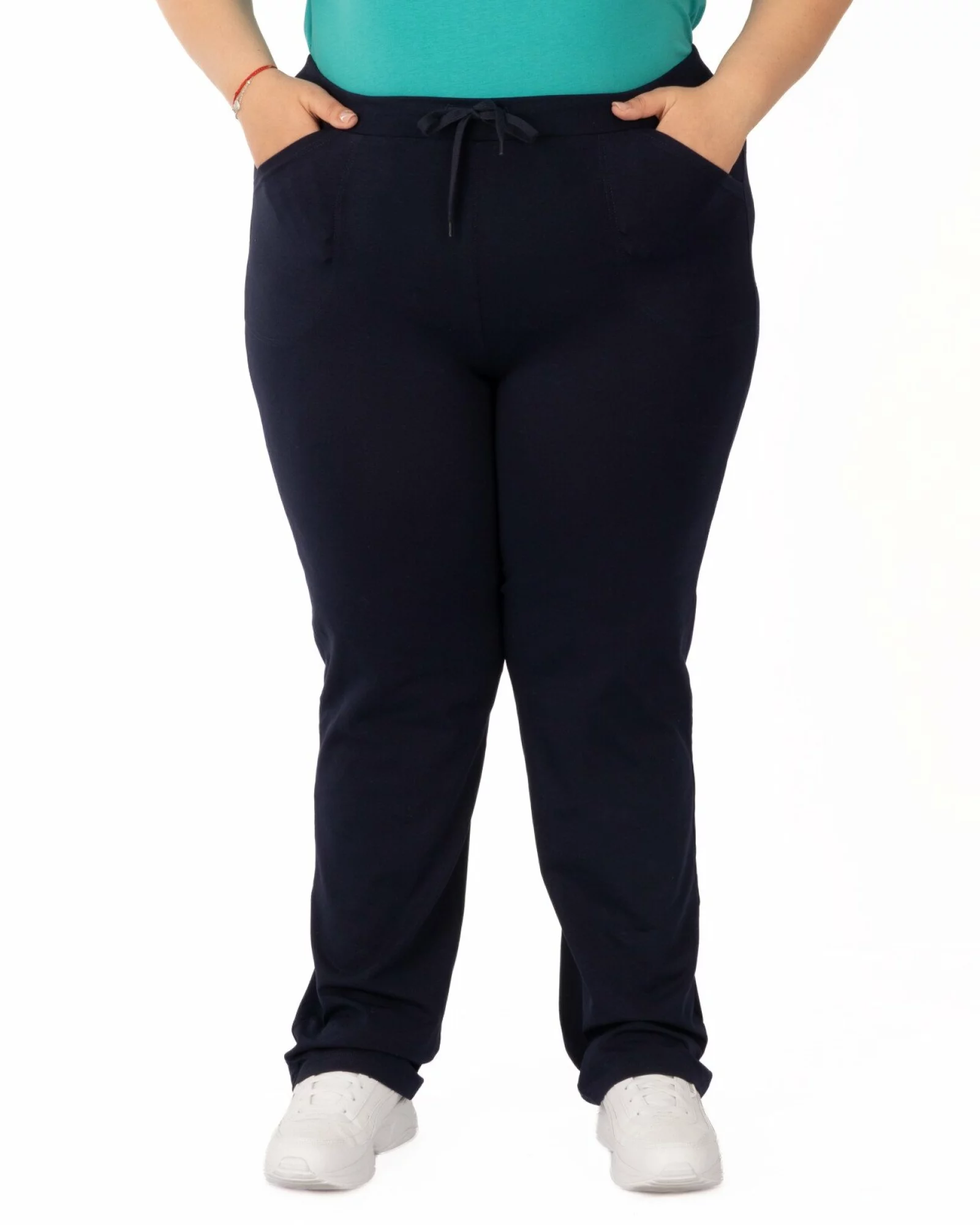 Pantaloni de trening damă mărimi mari bleumarin de vară P.2006