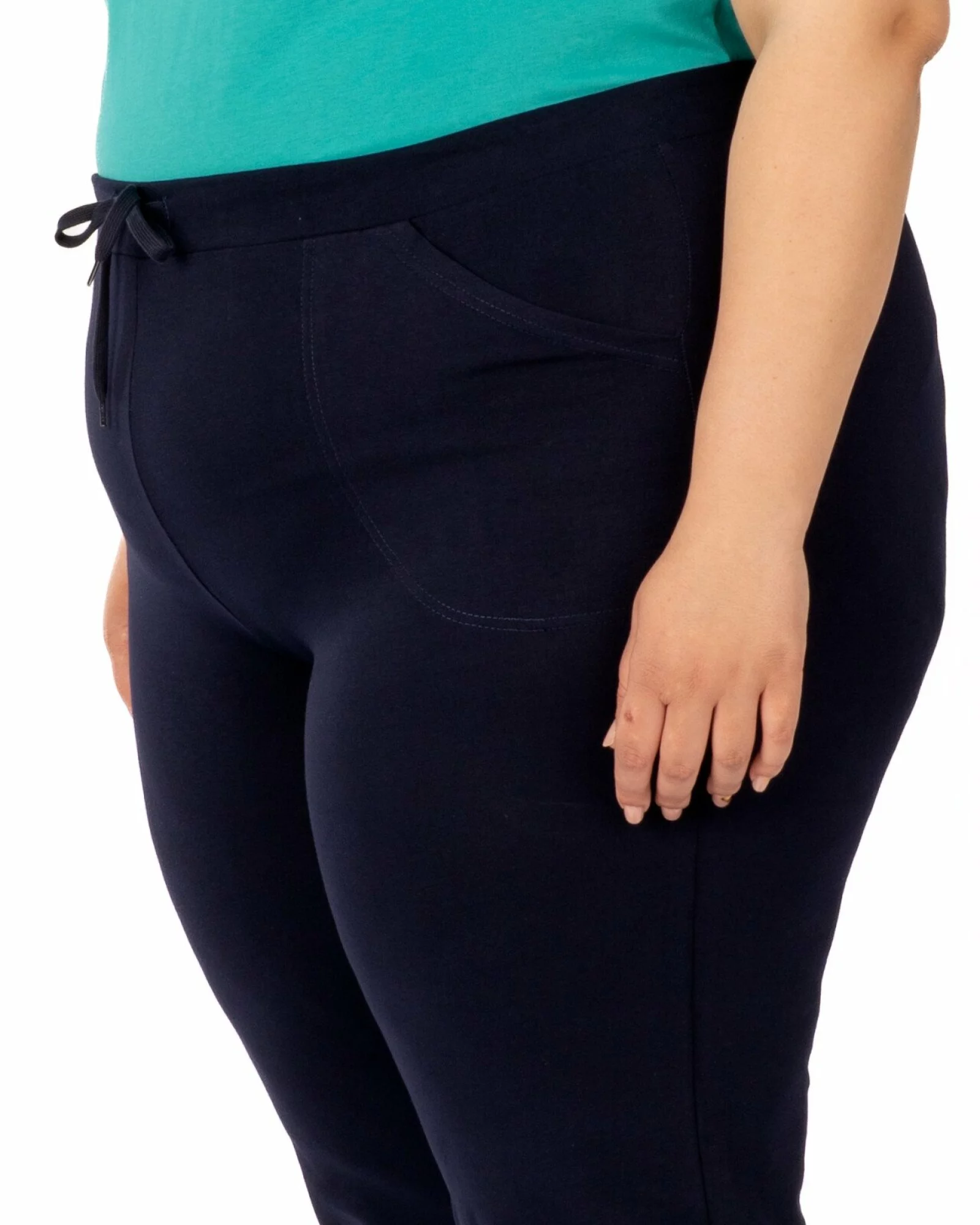 Pantaloni de trening damă mărimi mari bleumarin de vară P.2006