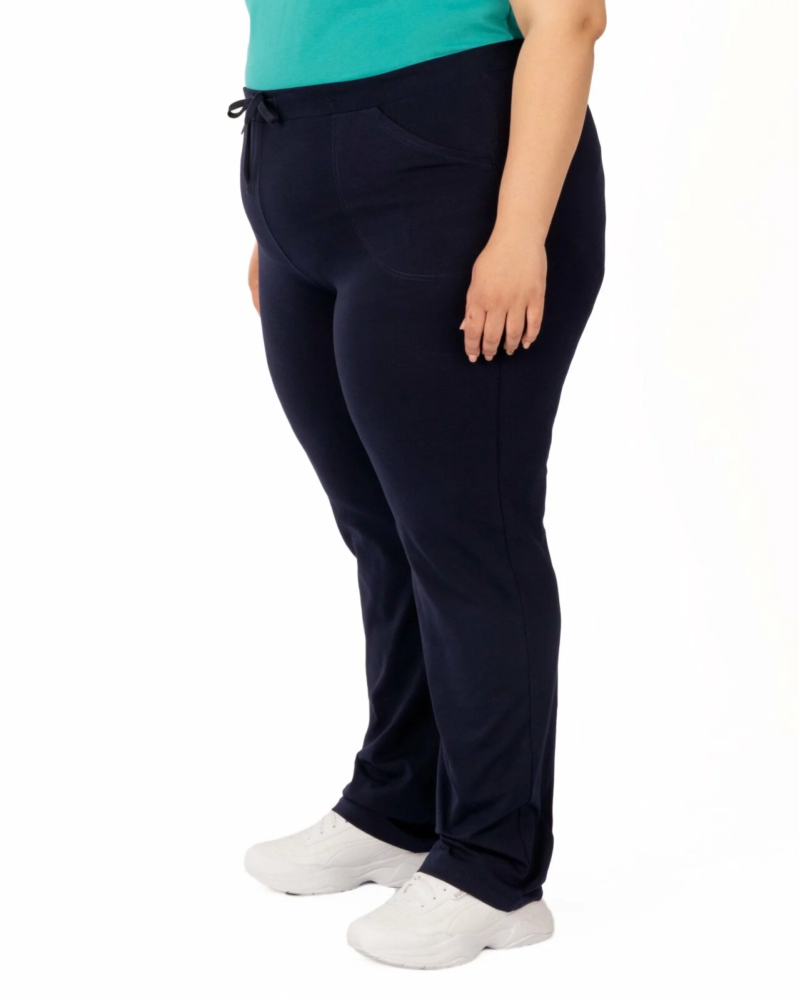 Pantaloni de trening damă mărimi mari bleumarin de vară P.2006