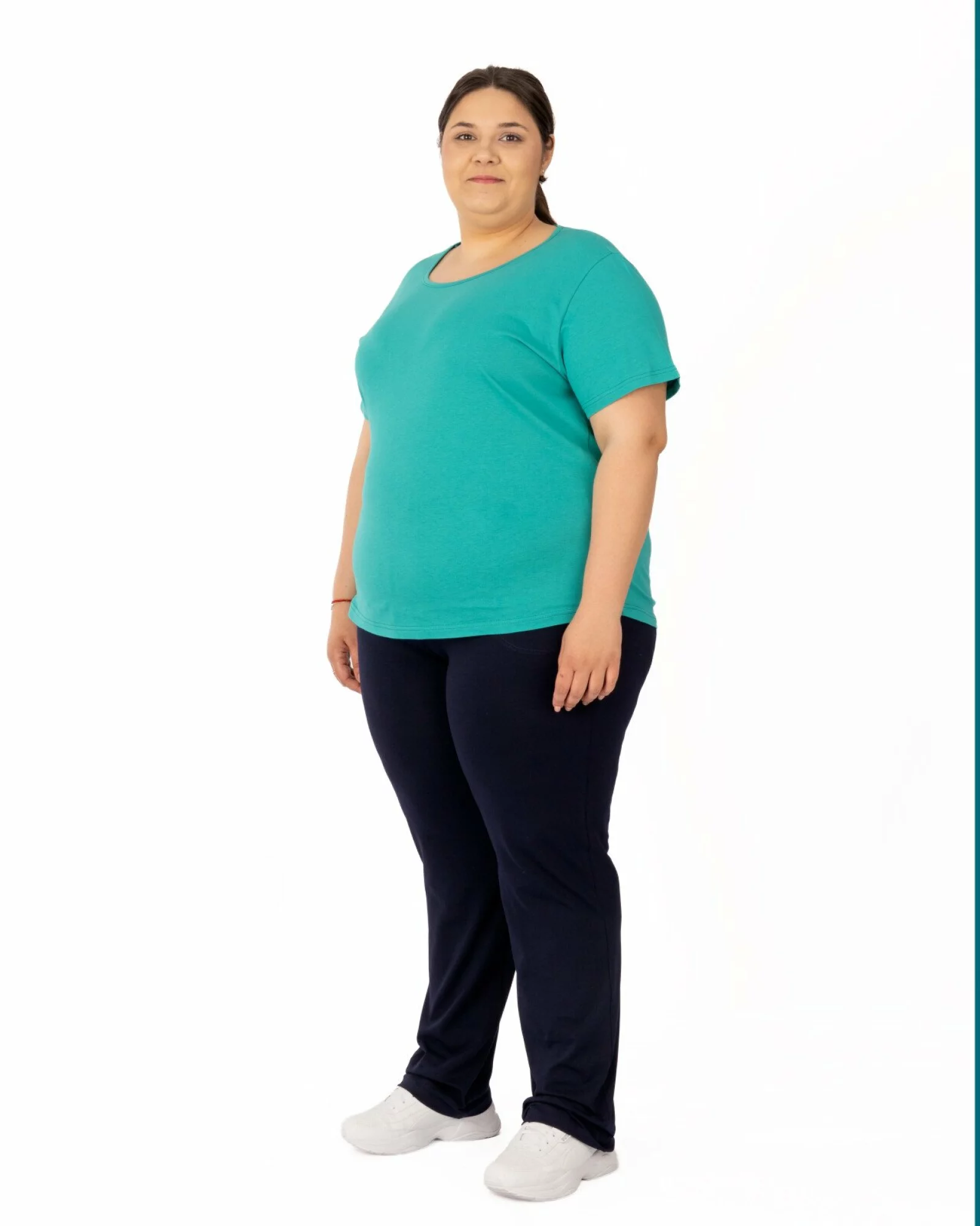 Pantaloni de trening damă mărimi mari bleumarin P.2026