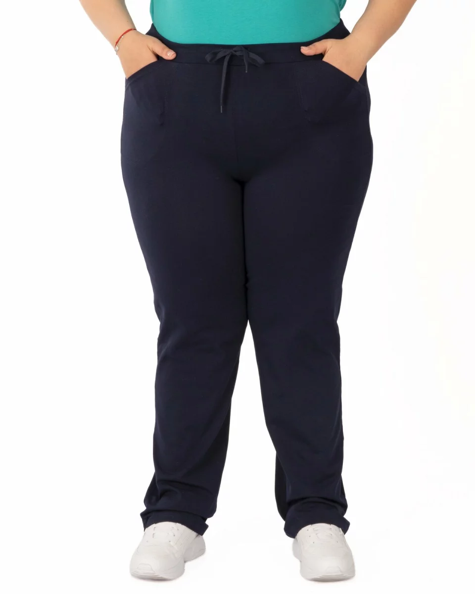 Pantaloni de trening damă mărimi mari bleumarin P.2026