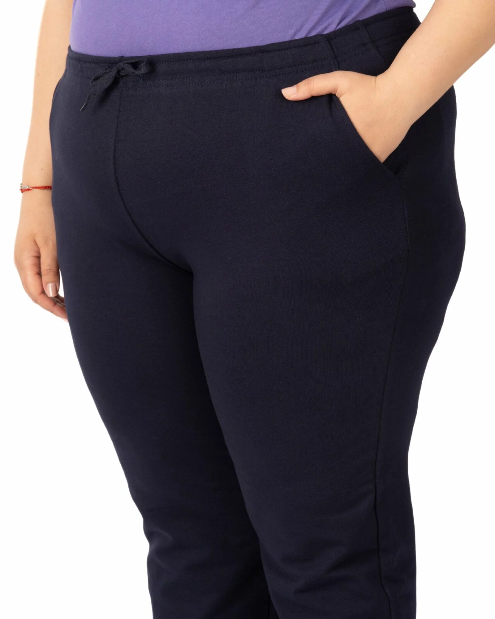 Pantaloni trening damă mărimi mari bleumarin P.2235