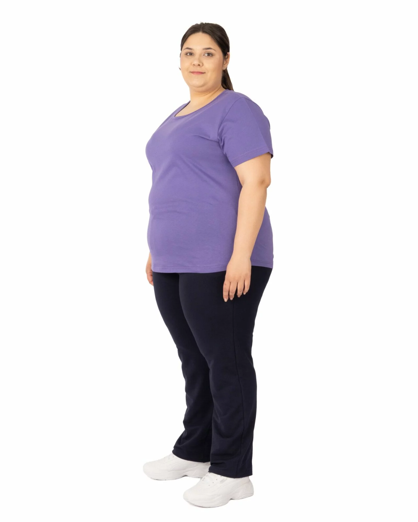Pantaloni trening damă mărimi mari bleumarin P.2235