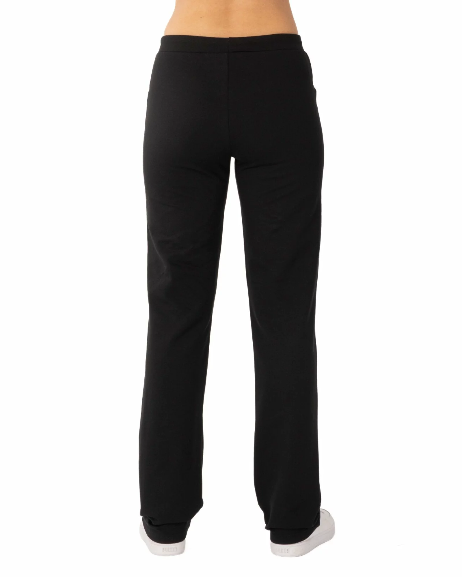 Pantaloni de trening damă negri, pufoși și călduroși P.2231