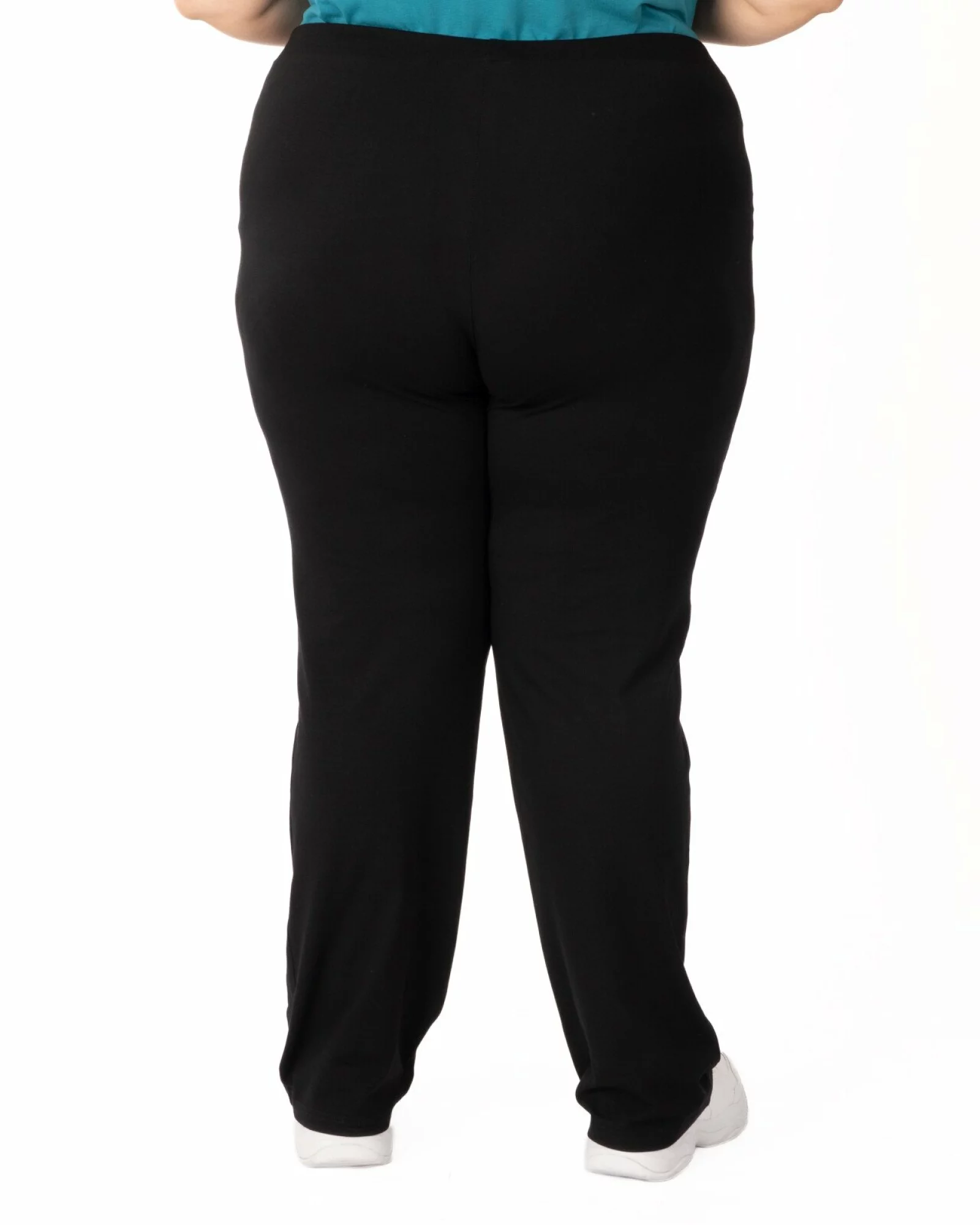 Pantaloni de trening damă mărimi mari negri de vară P.2006