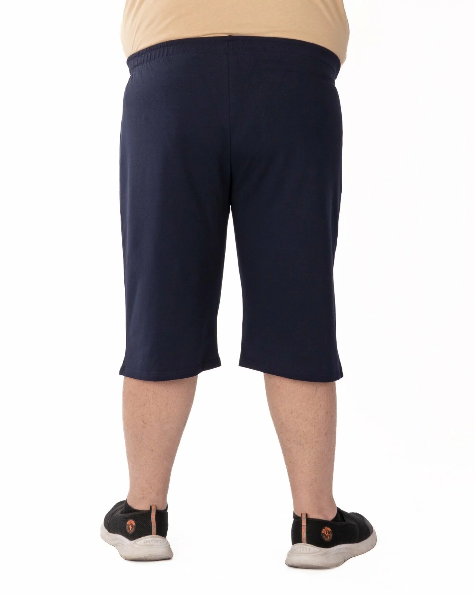 Pantaloni scurți bărbați mărimi mari bleumarin, cu fermoar