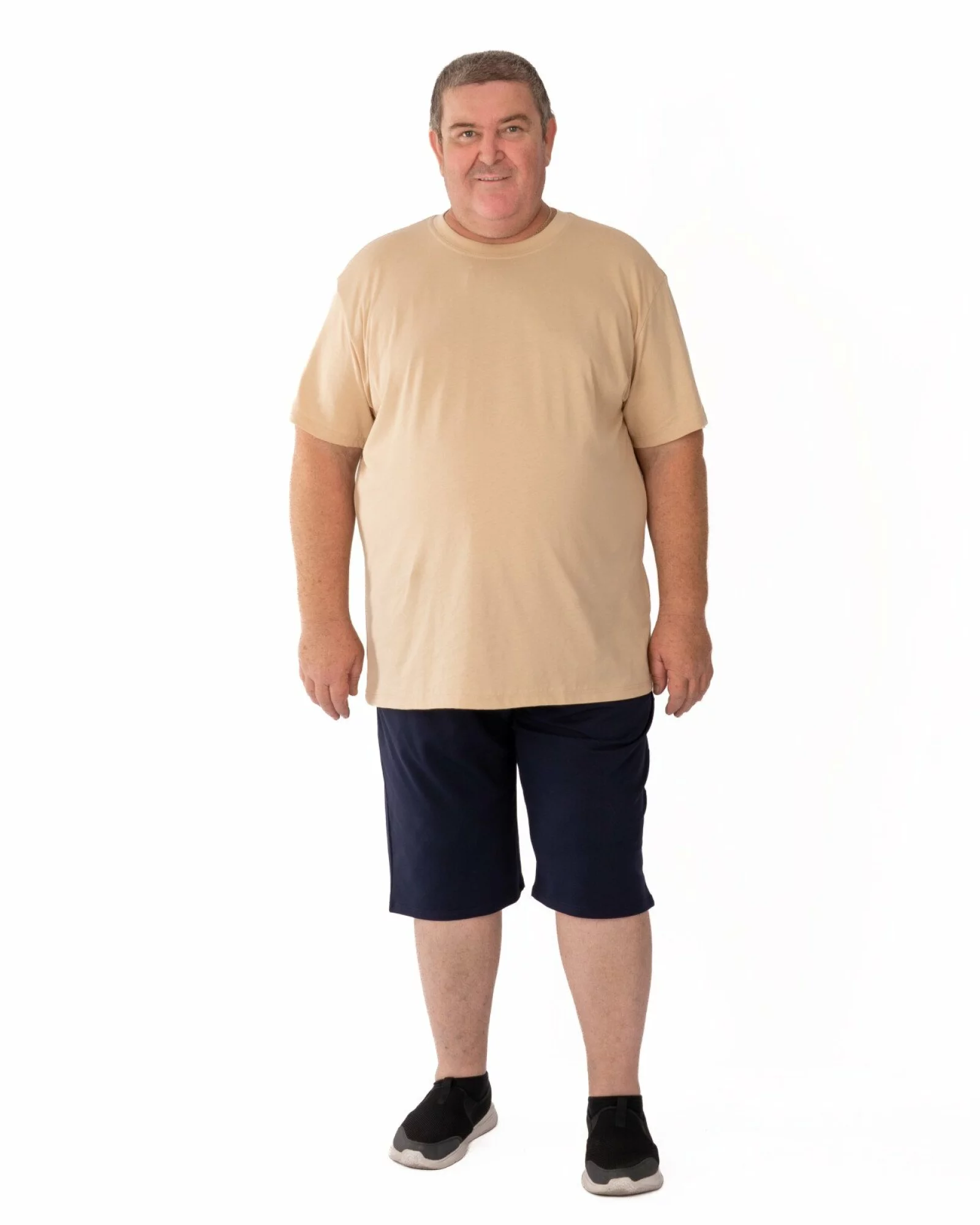 Pantaloni scurți bărbați mărimi mari bleumarin, cu fermoar