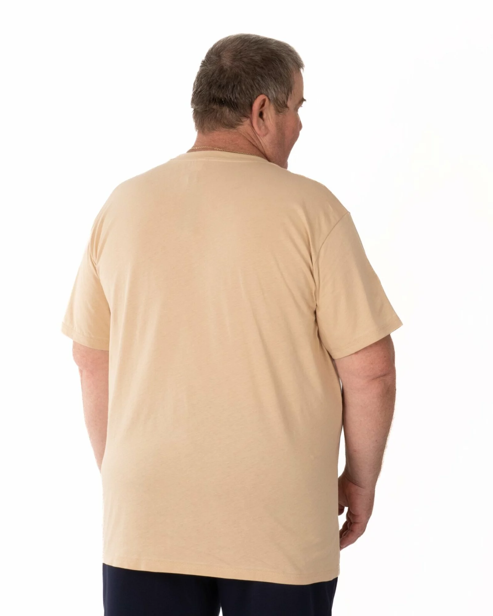 Tricou bărbați mărimi mari crem