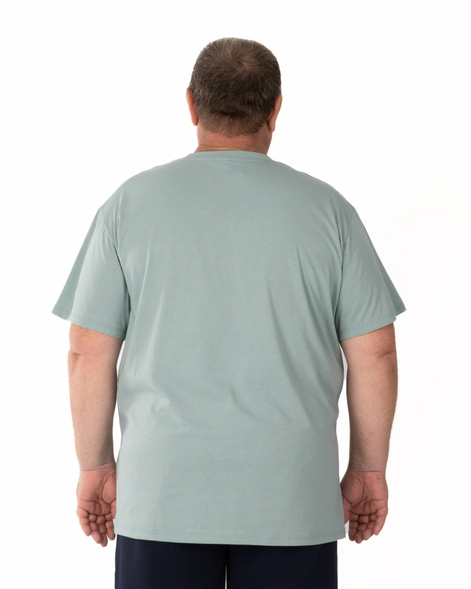 Tricou bărbați mărimi mari turcoaz