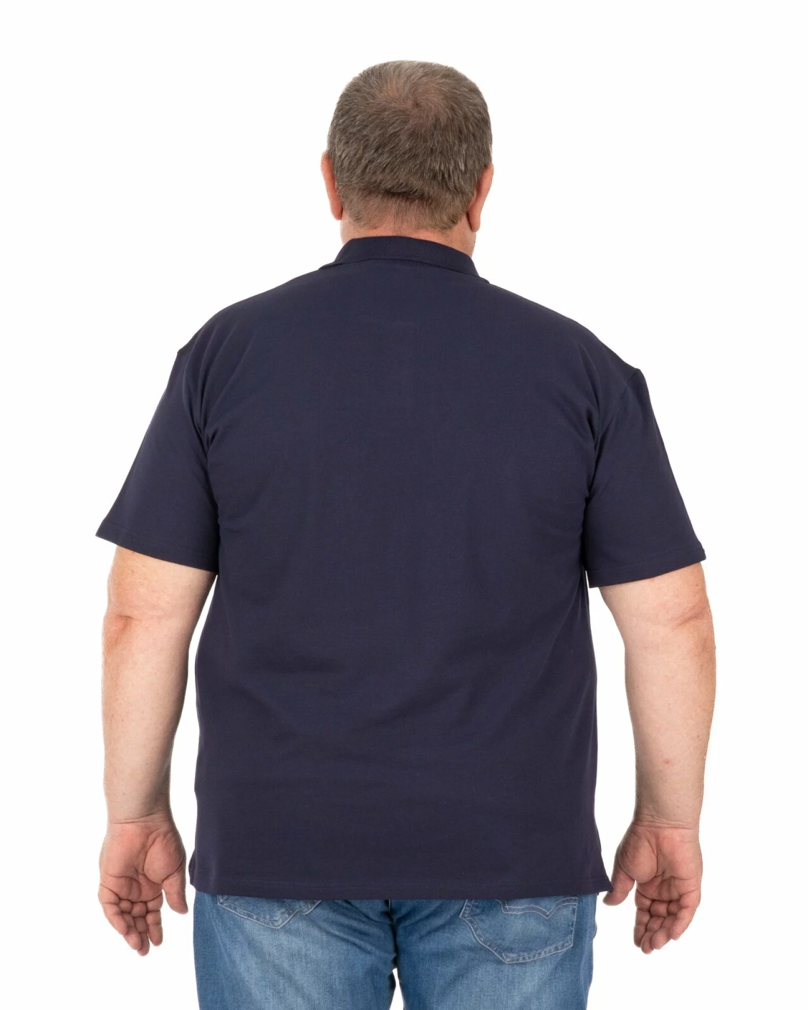 Tricou polo bărbați mărimi mari bleumarin