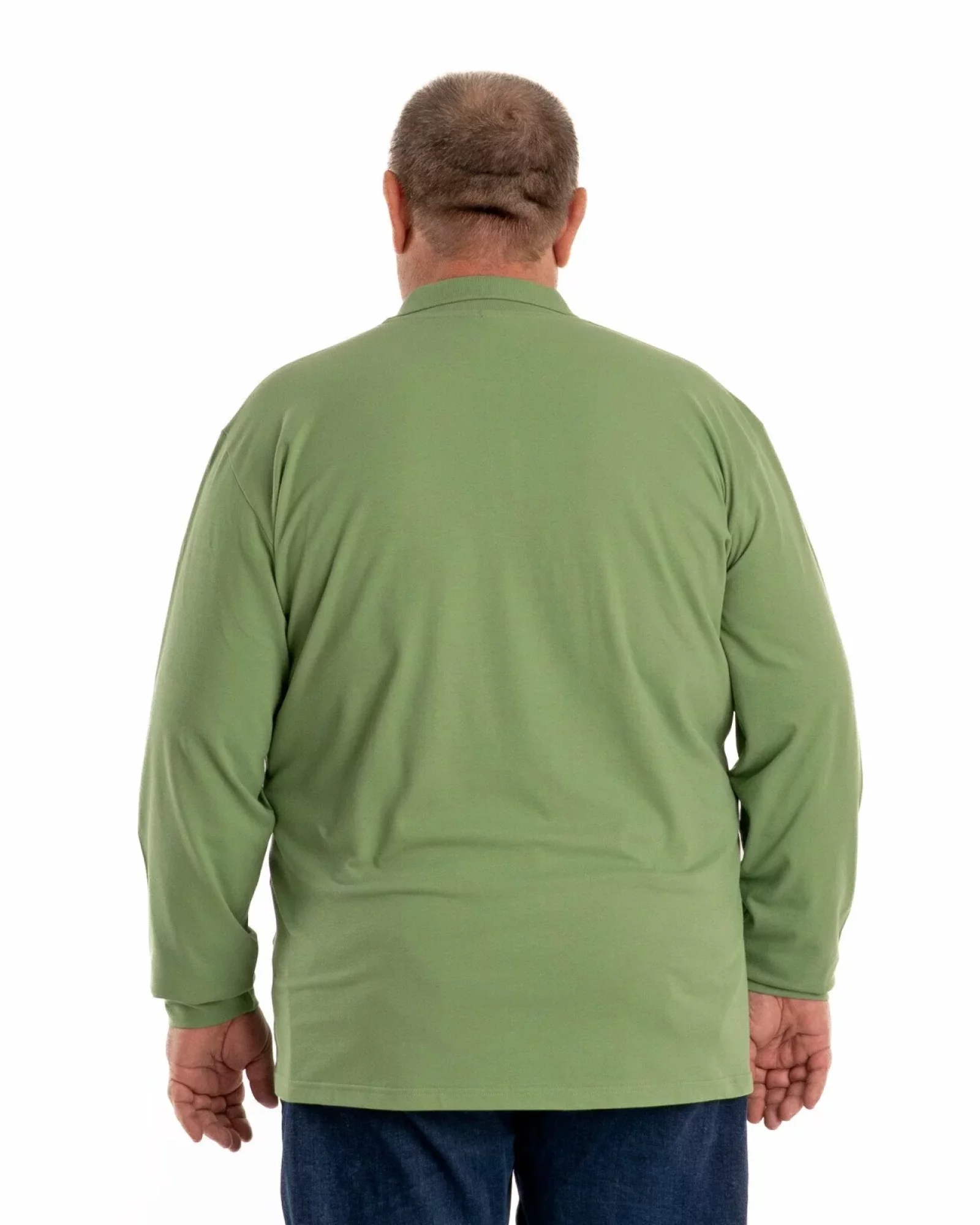 Bluză polo kaki mărimi mari B.4012