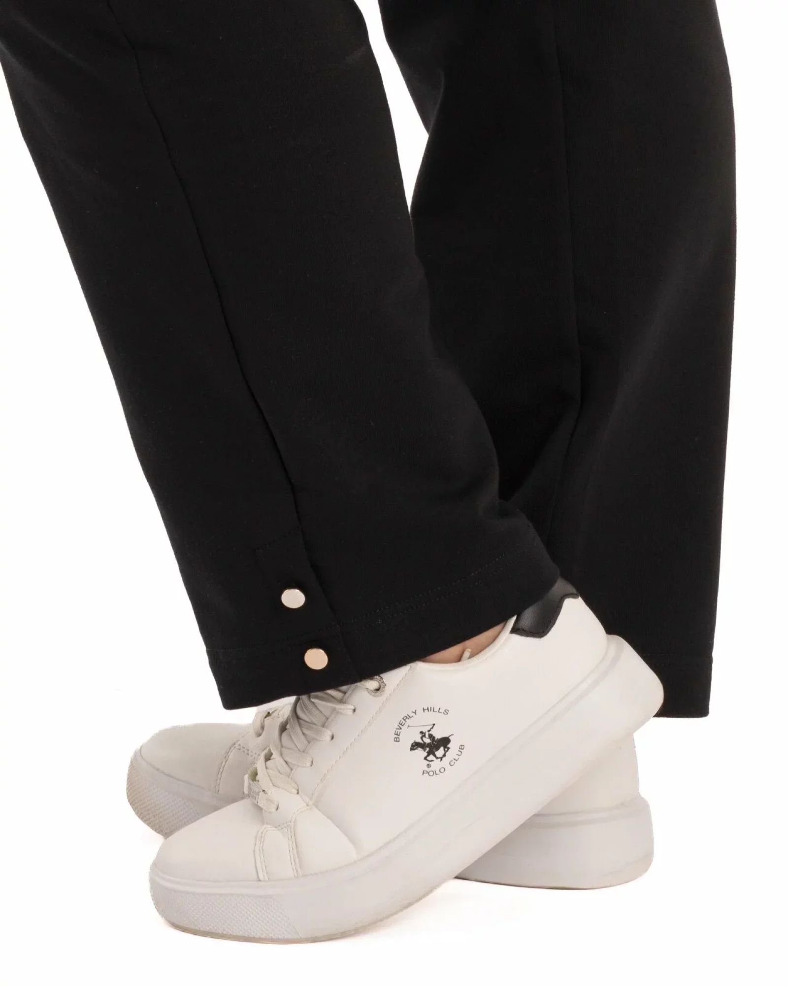 Pantaloni casual damă mărimi mari negri P.2264