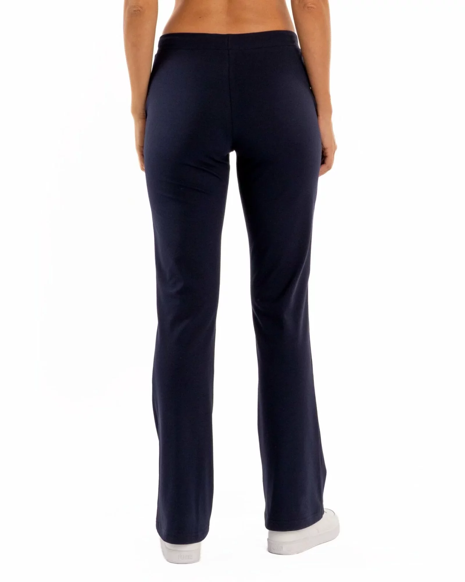 Pantaloni evazați bleumarin de vară P.2243