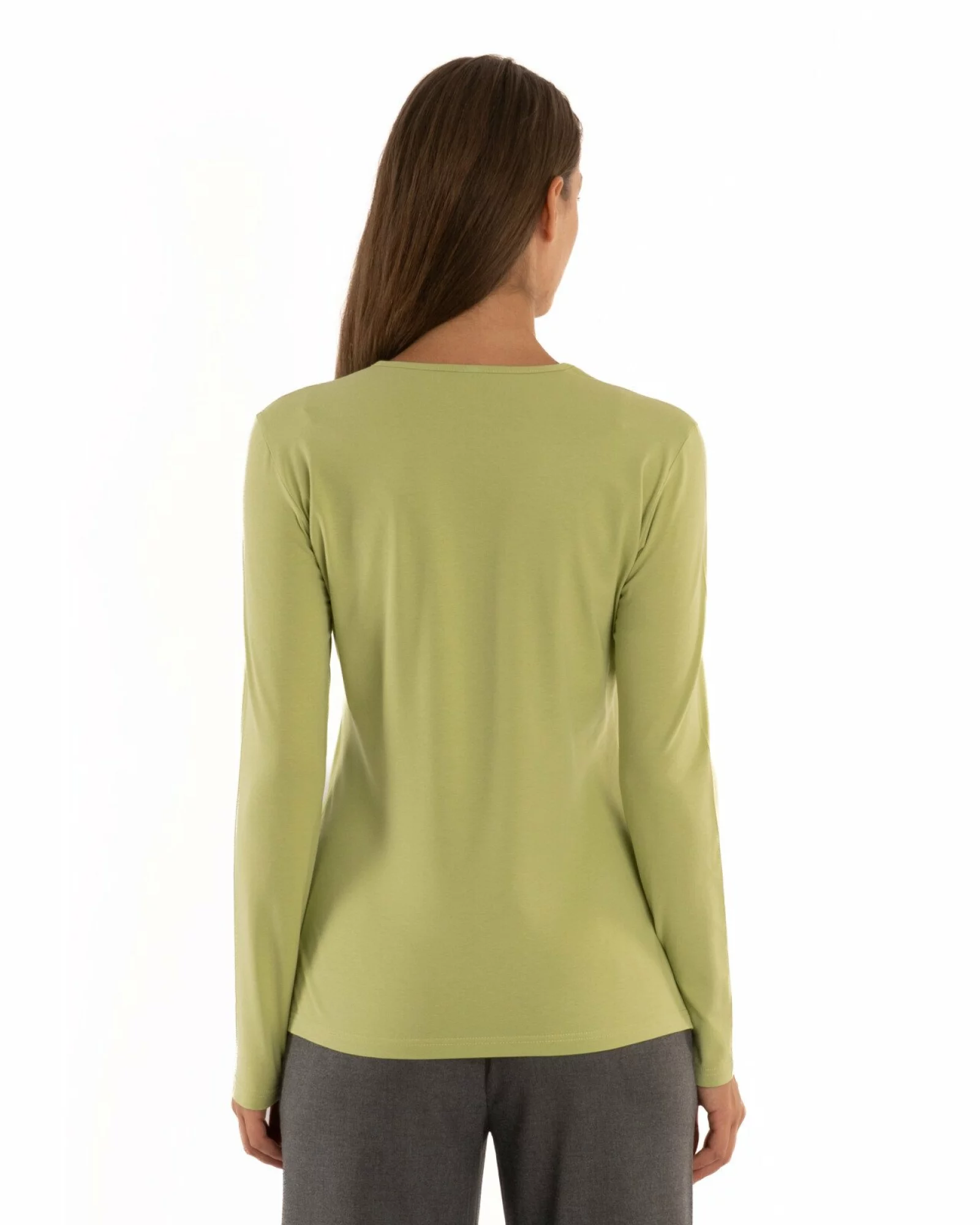 Bluza dama bumbac verde măr