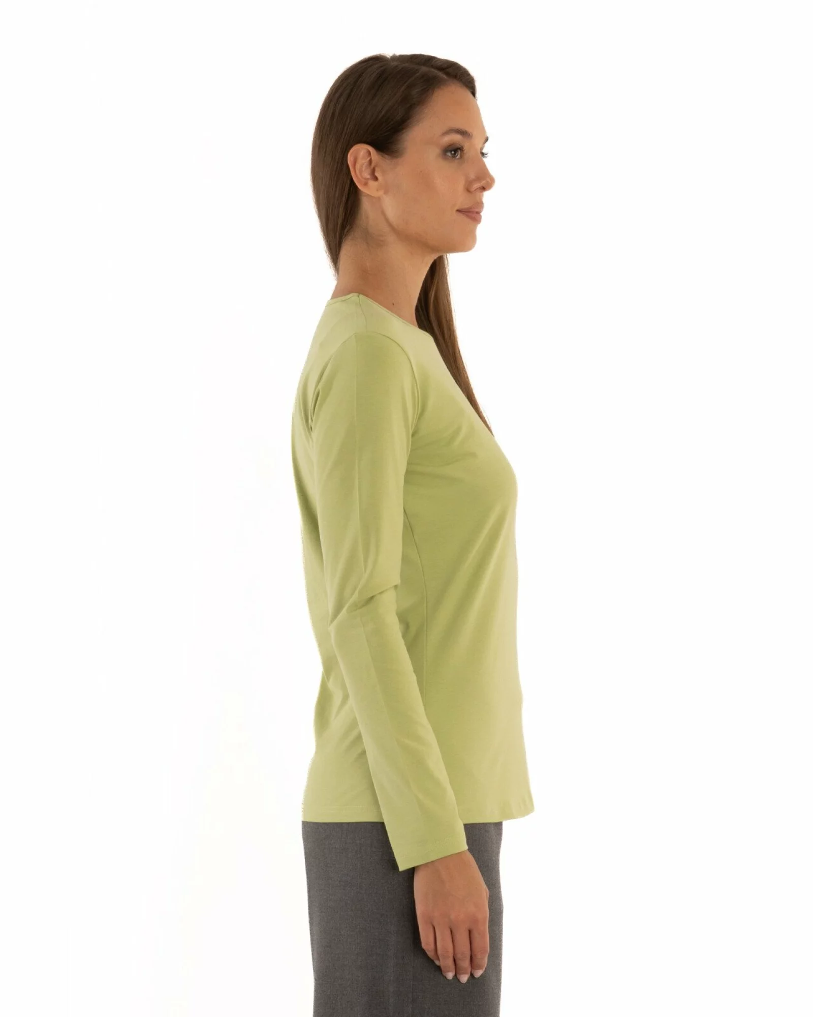 Bluza dama bumbac verde măr