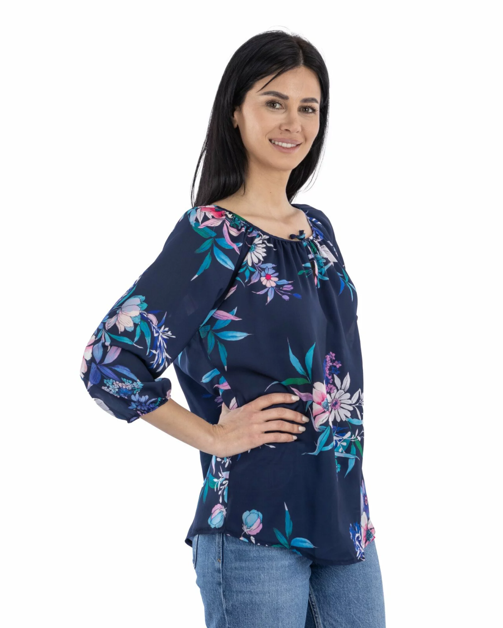 Bluza dama eleganta bleumarin V.2003.1