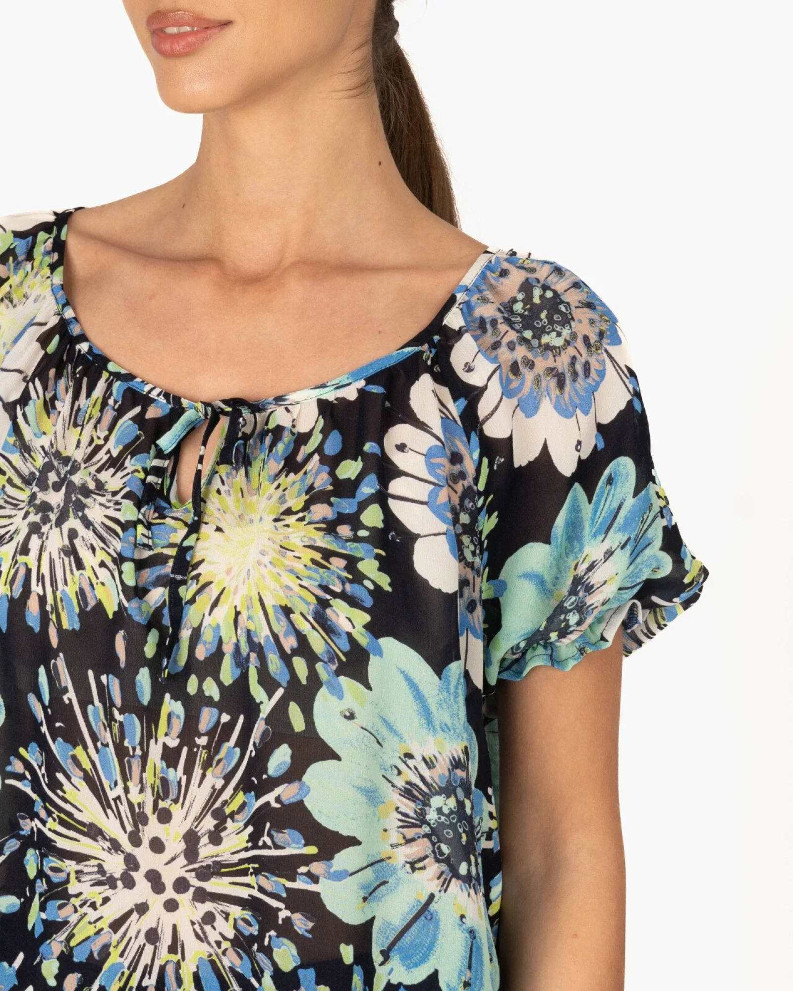 Bluza dama eleganta bleumarin vascoza V.2505.2