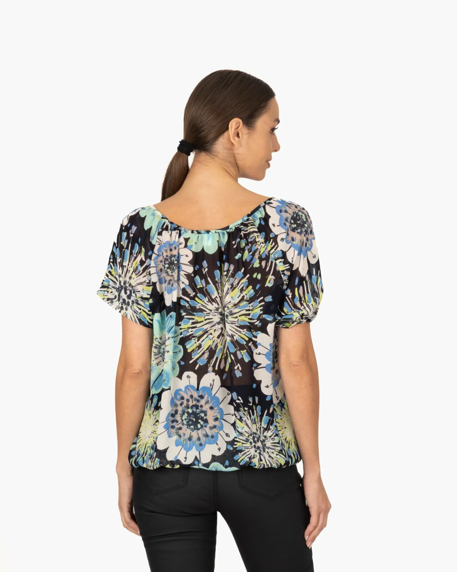 Bluza dama eleganta bleumarin vascoza V.2505.2