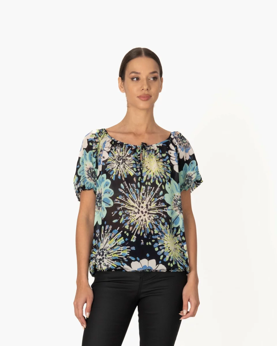 Bluza dama eleganta bleumarin vascoza V.2505.2