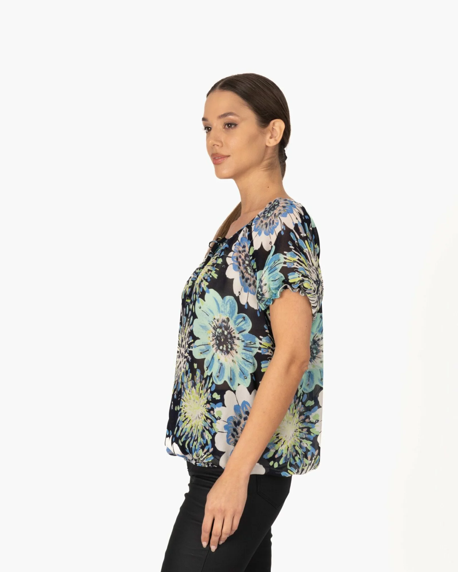Bluza dama eleganta bleumarin vascoza V.2505.2