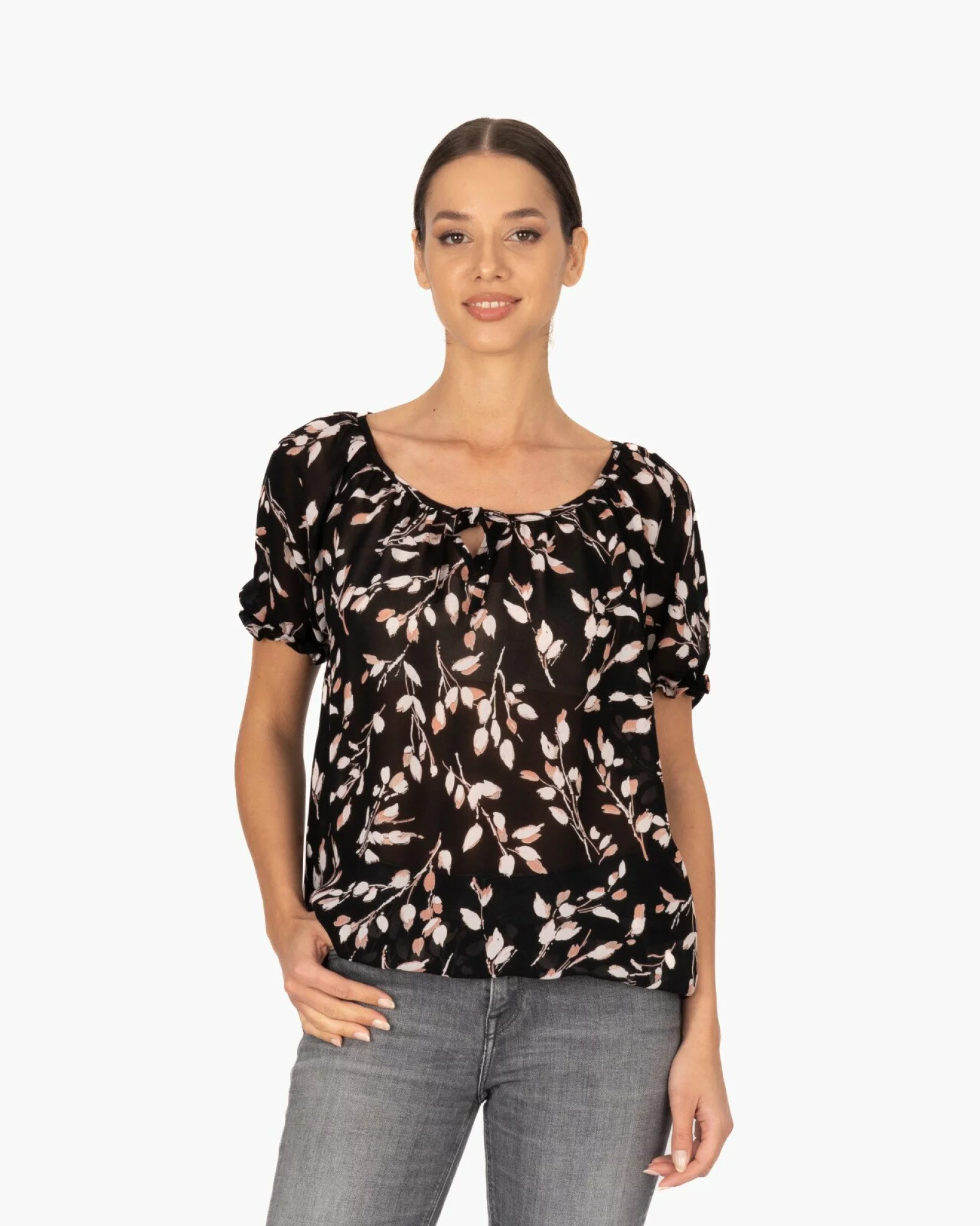 Bluza dama eleganta vascoza neagra V.2505.3