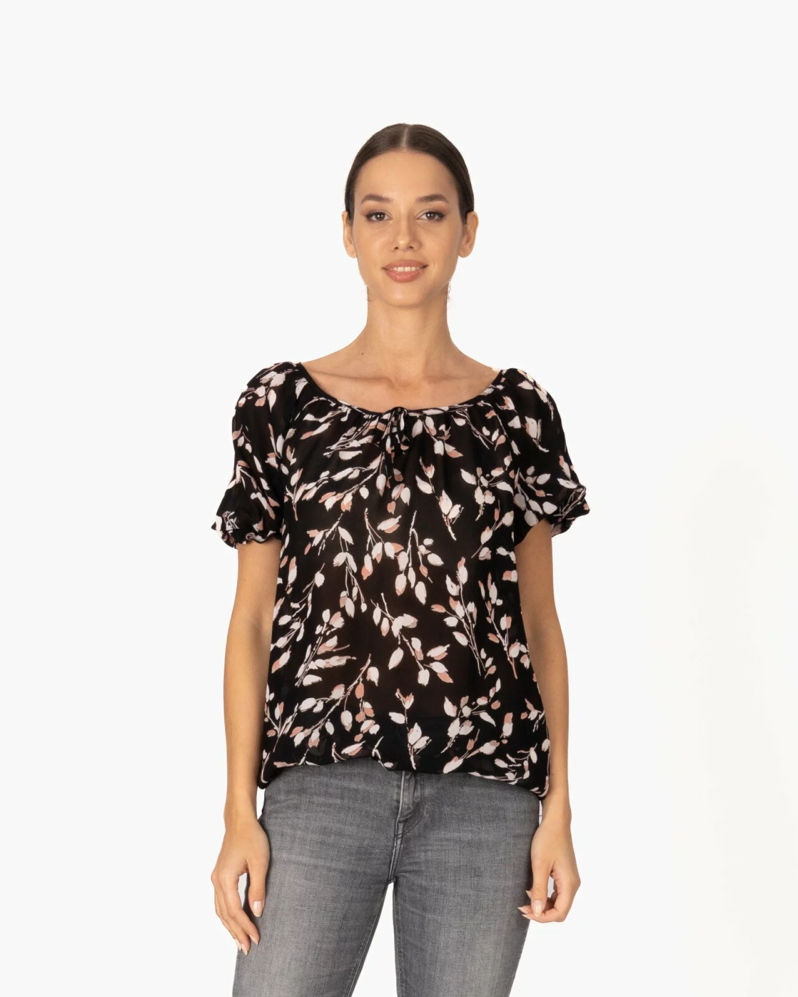 Bluza dama eleganta vascoza neagra V.2505.3
