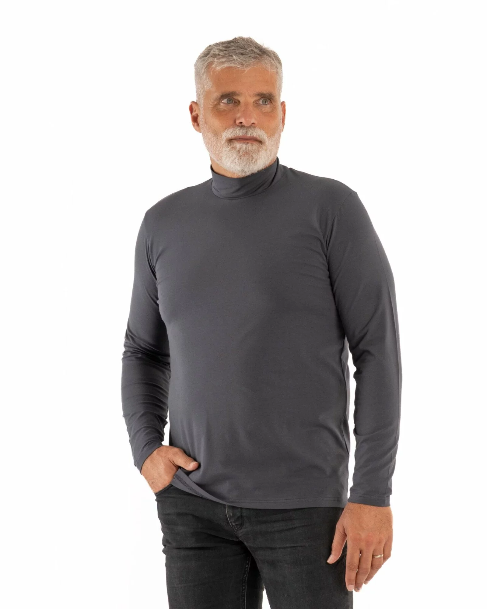 Maleta barbati gri antracit